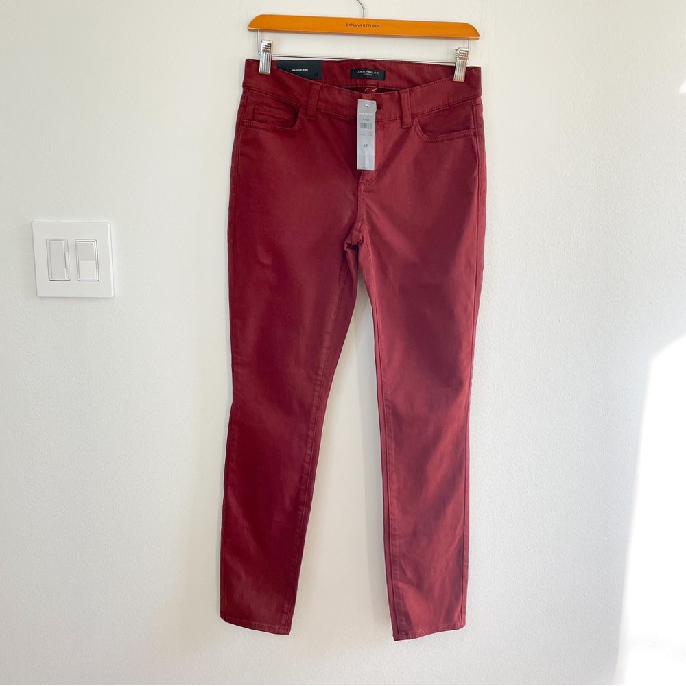 NWT Ann Taylor Mid Rise Skinny Pants, 4P